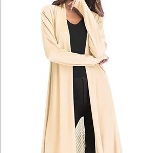 Casual Long Open Front Drape Lightweight